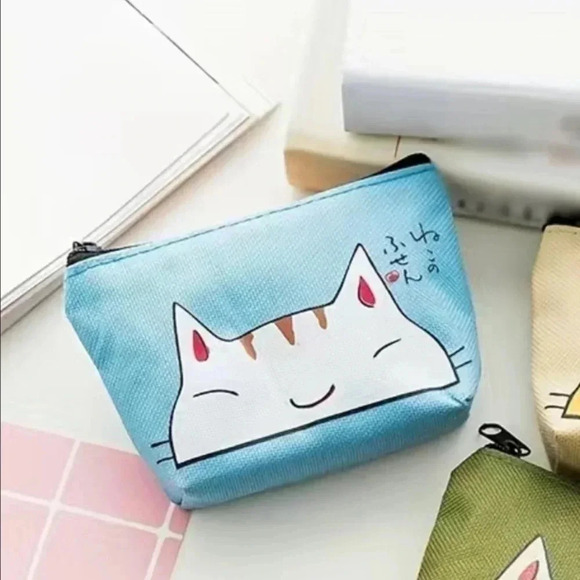 HP ๐ Cute Kawaii Anime Cat Zipper Clutch Wallet - Picture 4 of 4